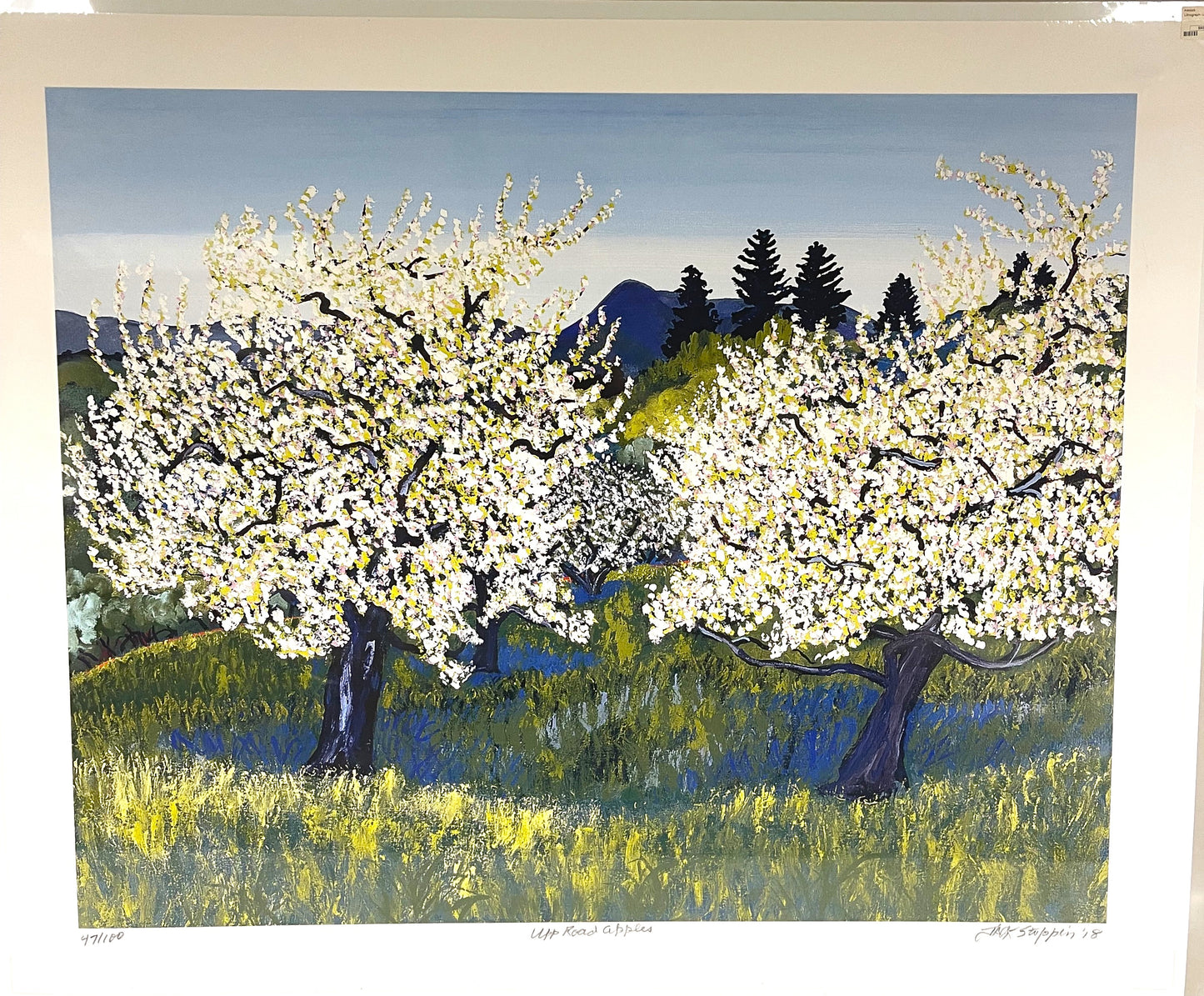 Lithograph- Upp Road Apples