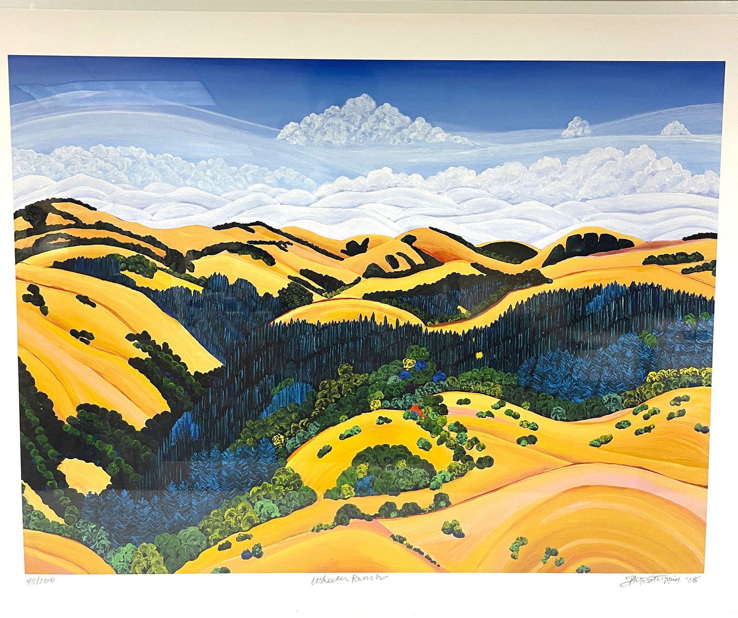 Lithograph- Wheeler Ranch