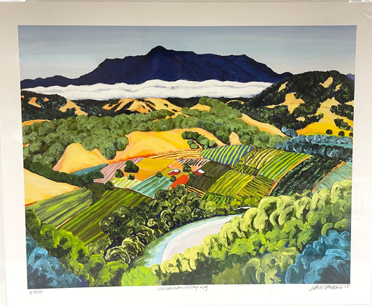 Lithograph- Alexander Valley Fog