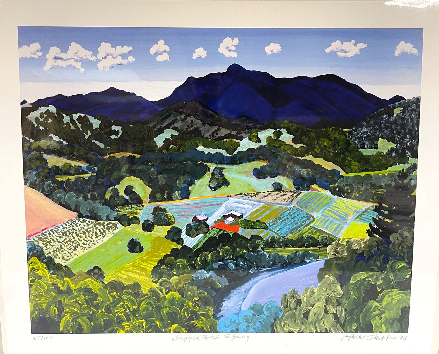 Lithograph- Digger Bend Spring