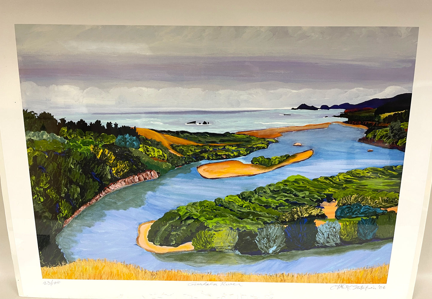 Lithograph- Gualala River