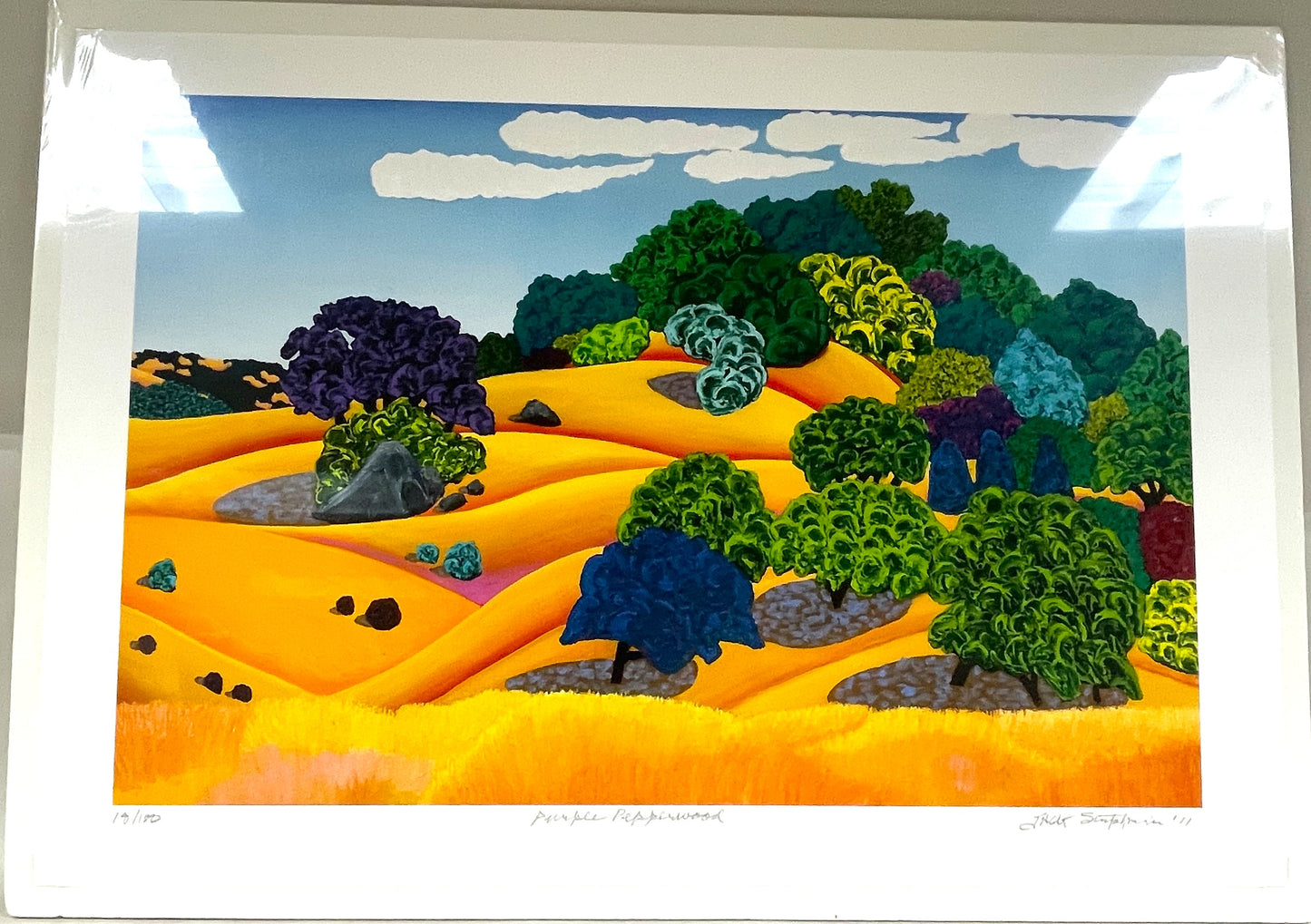Lithograph- Purple Pepperwood